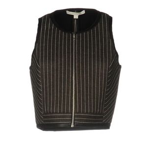 Jonathan Simkhai New W/ Tag Leather-trimmed Top